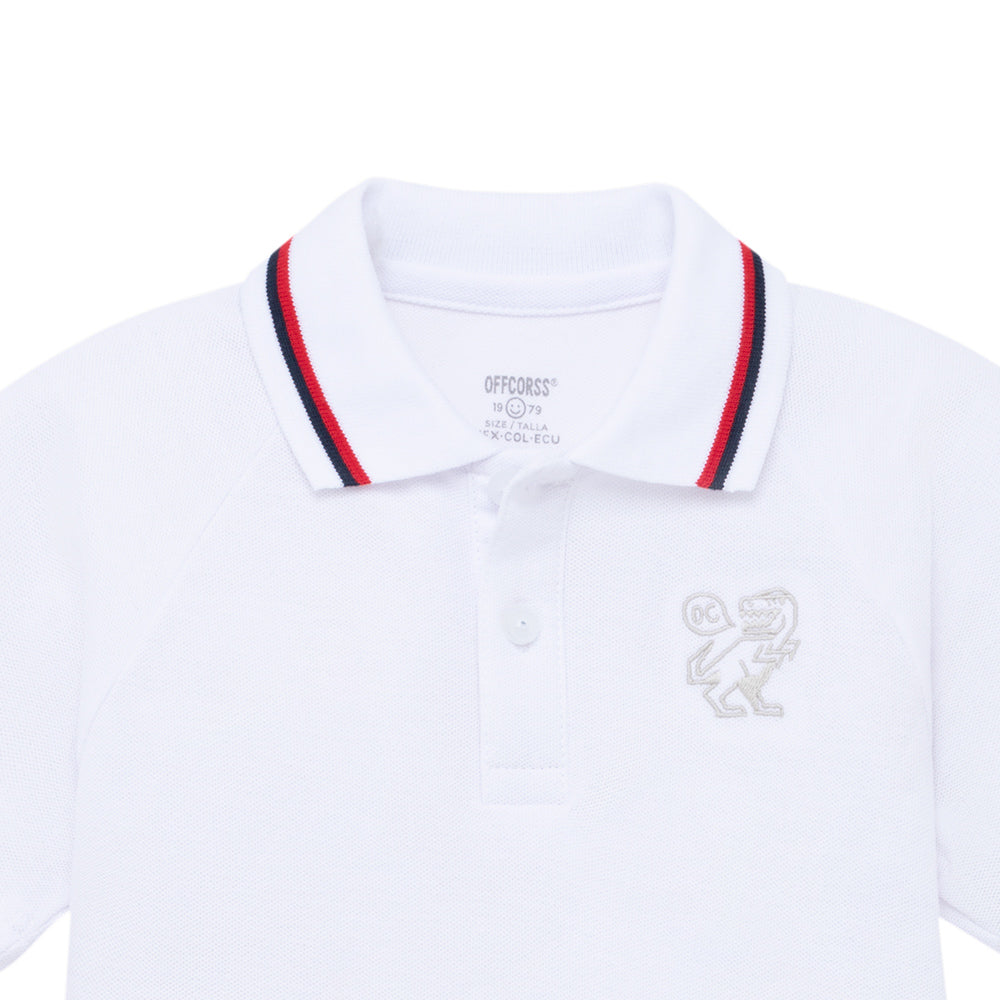 Polo blanco manga corta niño on sale